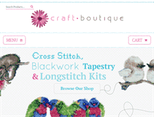 Tablet Screenshot of craftboutique.com.au